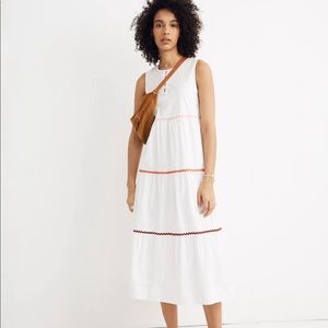 Adorable madewell Rickrack Cattail Tiered Dress